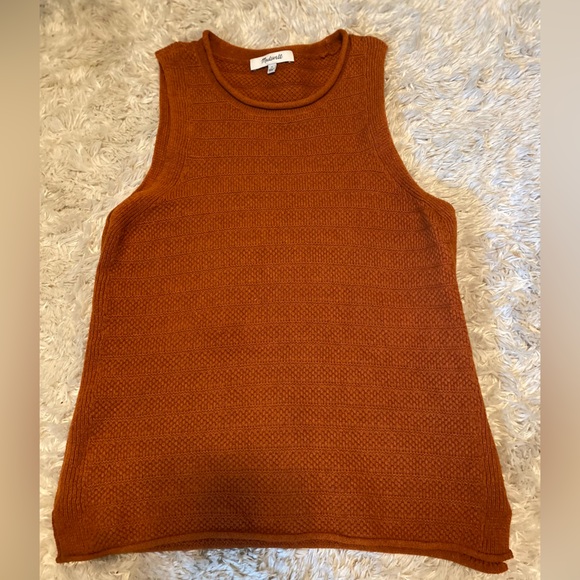 Madewell Brown Crew Neck Soft Knit - Picture 1 of 4